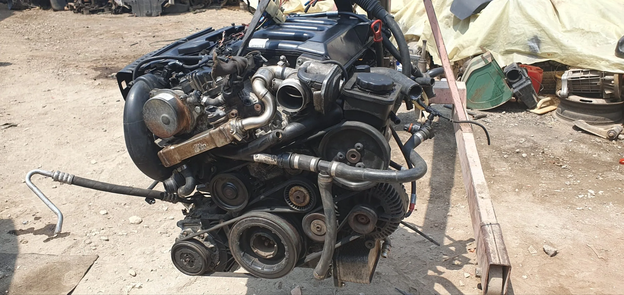 BMW E60 E61 X5 M57 3.0D ENGINE with Wiring Loom - Image 12