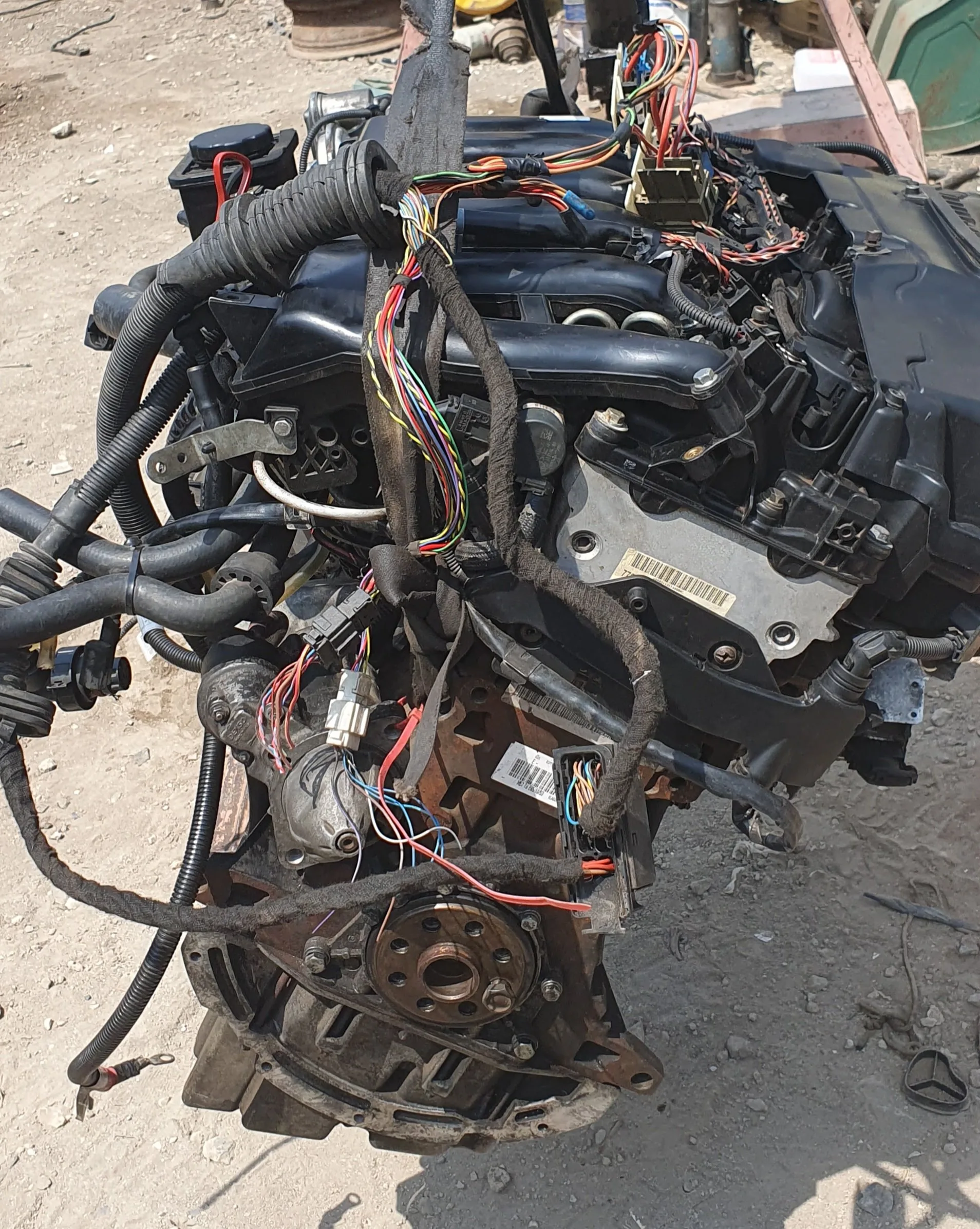 BMW E60 E61 X5 M57 3.0D ENGINE with Wiring Loom - Image 6