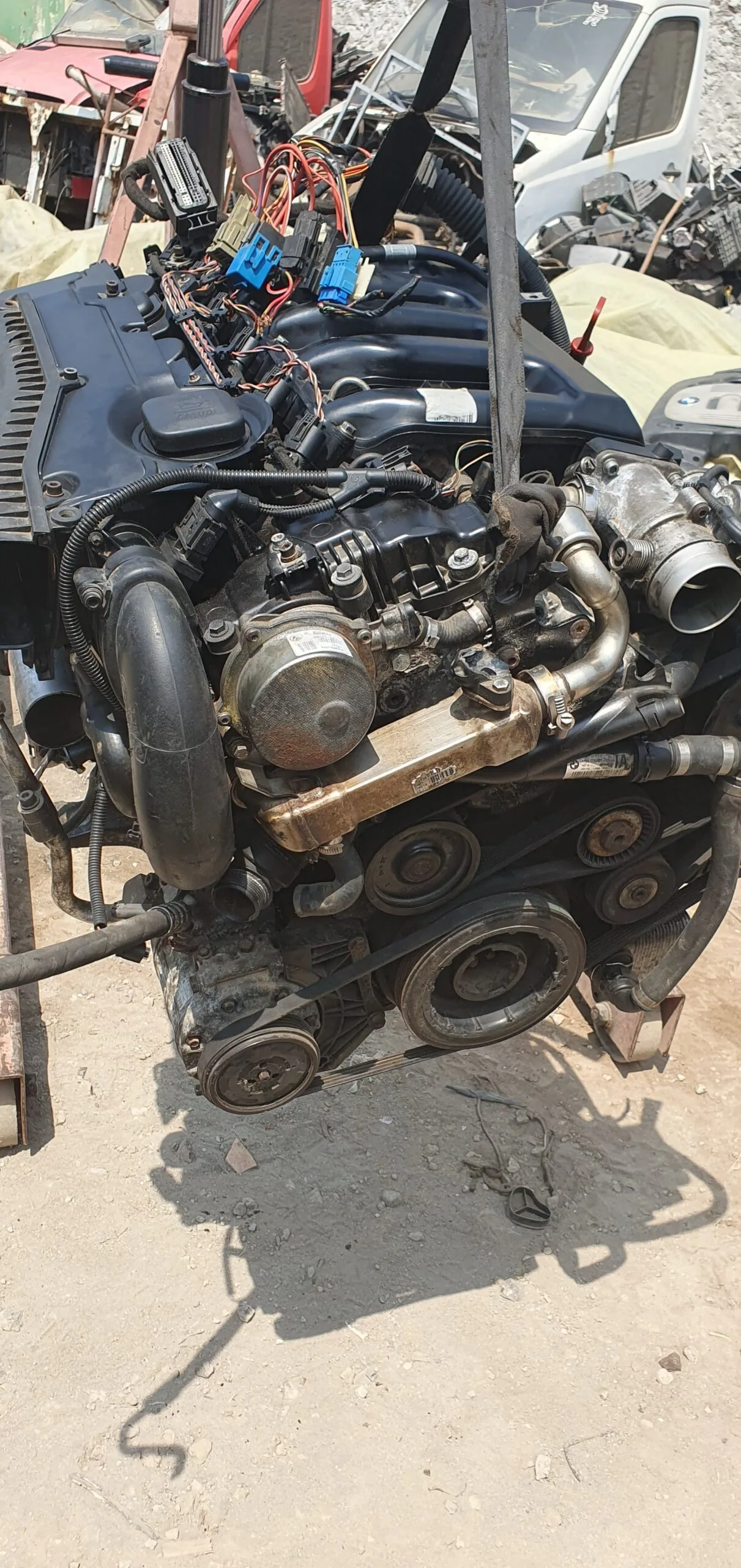 BMW E60 E61 X5 M57 3.0D ENGINE with Wiring Loom - Image 13