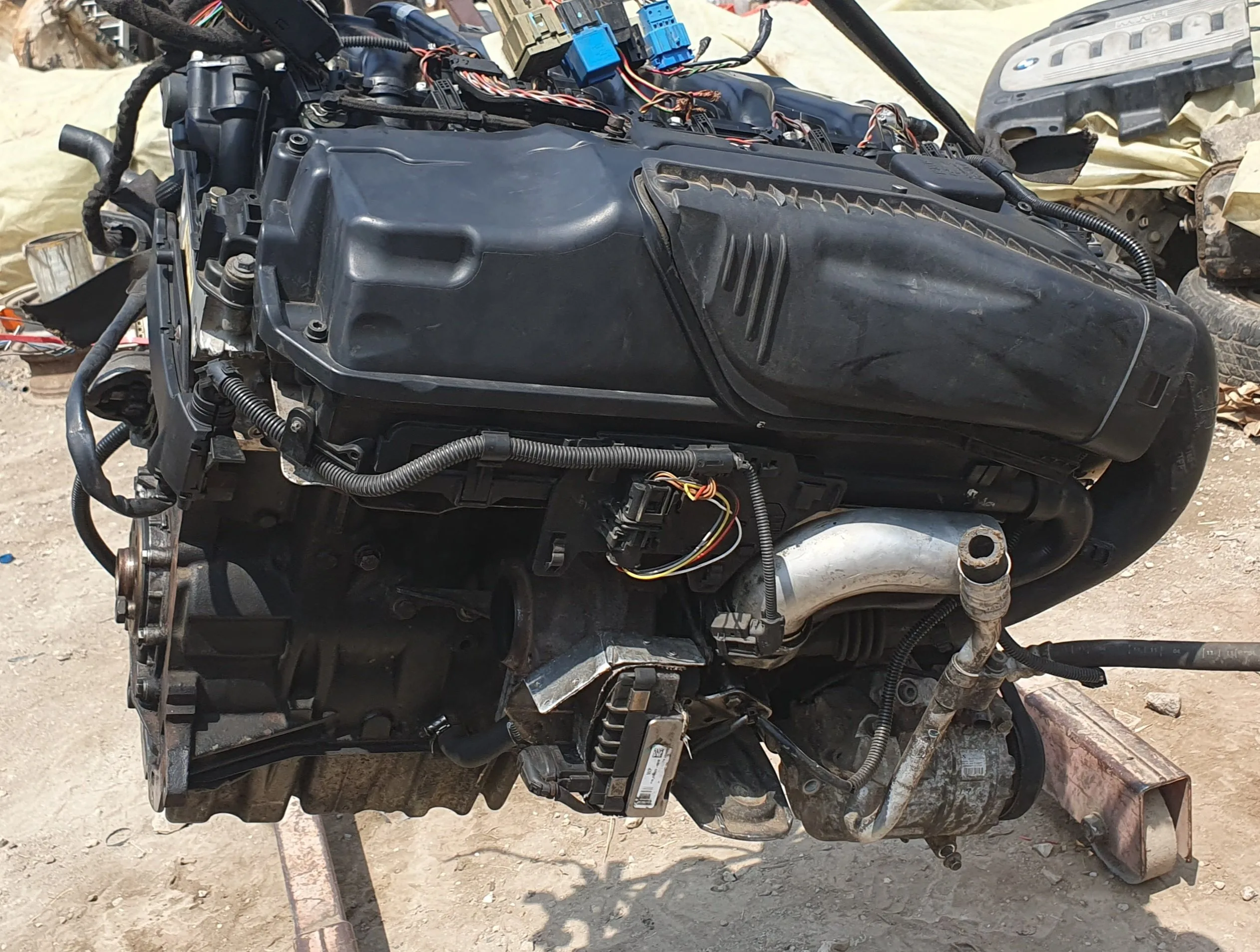 BMW E60 E61 X5 M57 3.0D ENGINE with Wiring Loom - Image 7