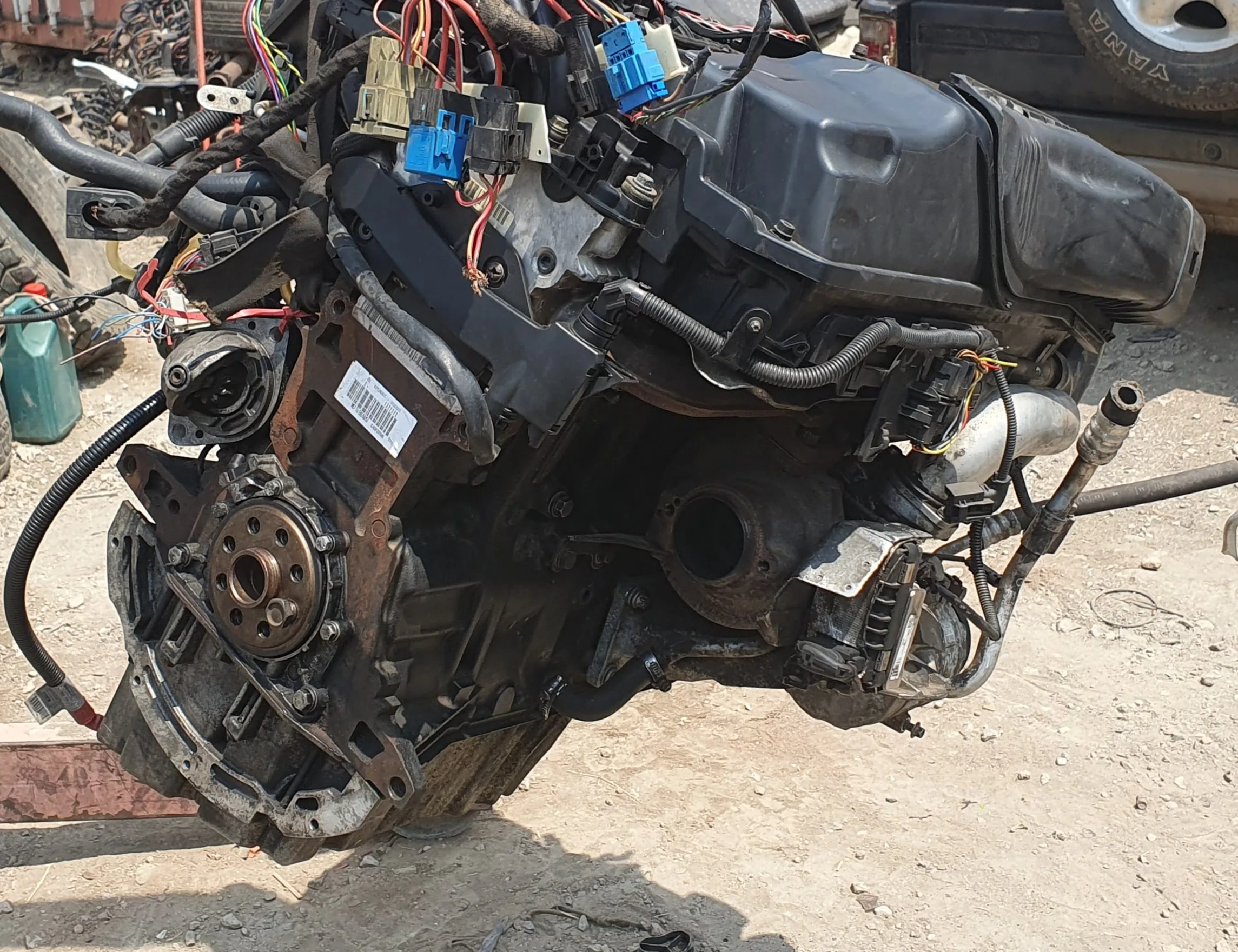 BMW E60 E61 X5 M57 3.0D ENGINE with Wiring Loom - Image 9